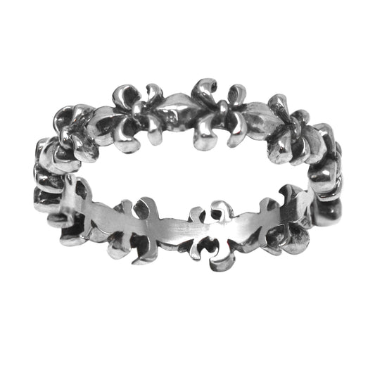 Fleur De Lis Infinity Ring