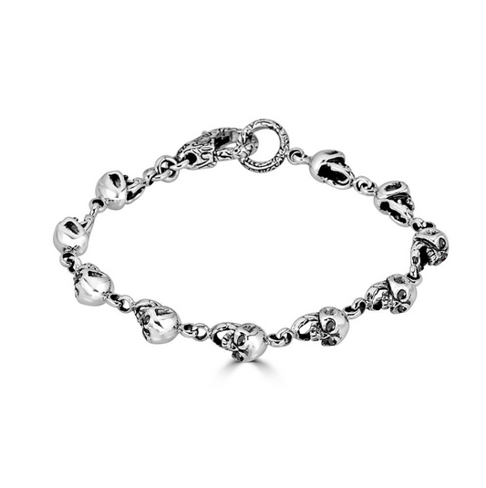 Small Skull Link Bracelet