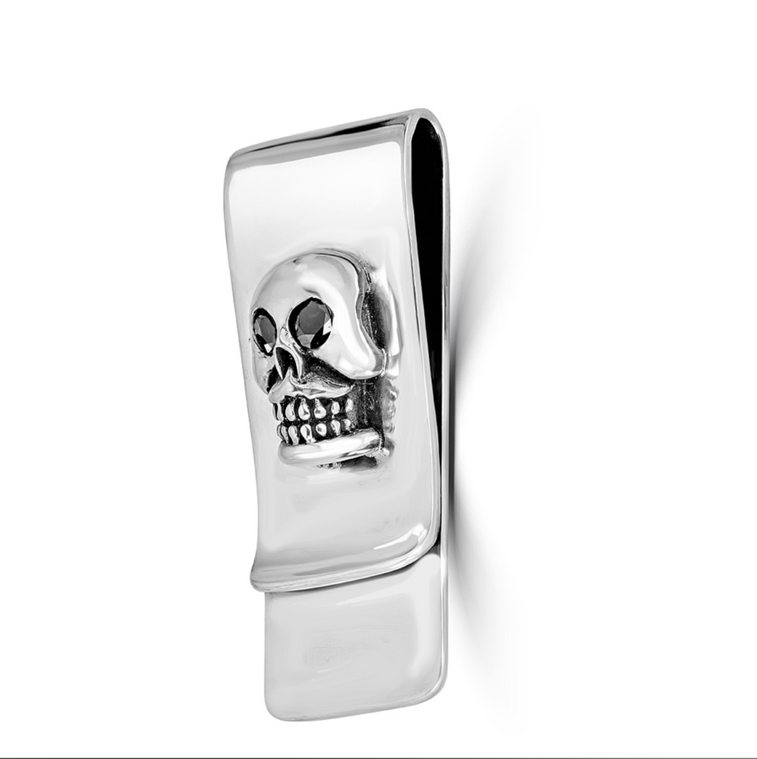 Skull Gem Eyes Money Clip