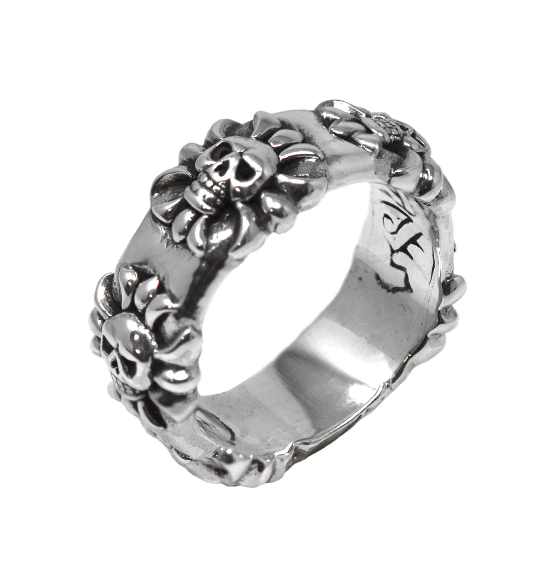 Skull Sun Band Ring