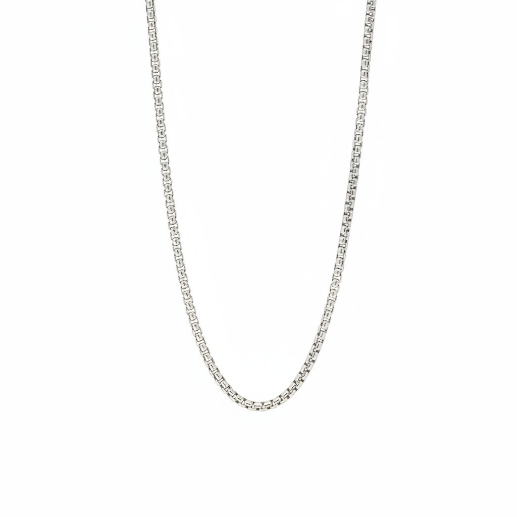 Unisex 1.8mm 14k gold small round box chain necklace best seller - Top rated artisan chains by Versani SOHO NY
