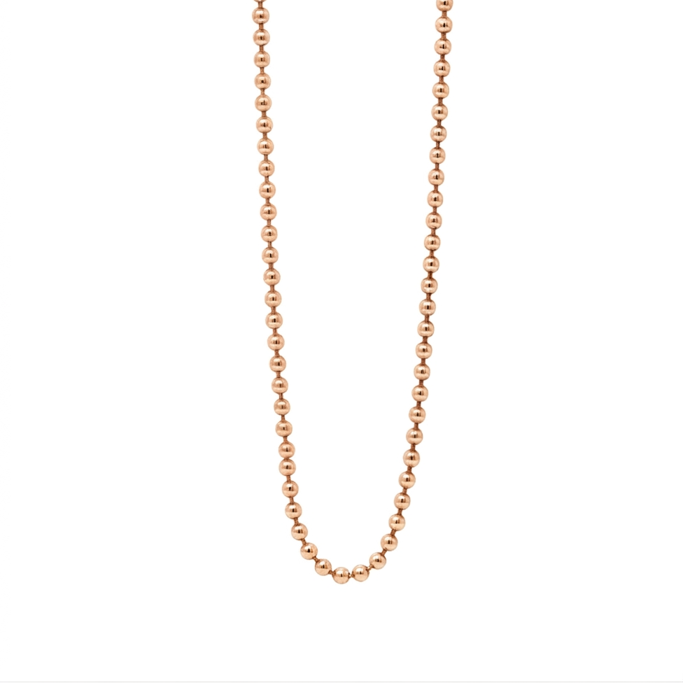 Unisex 14k gold 3mm thin ball chain necklace - Best gold layering chains by Versani SoHo