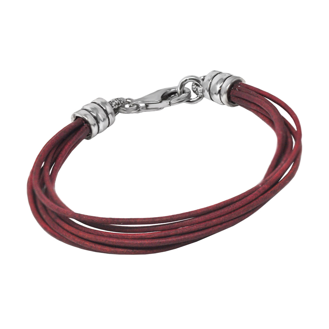 Multi-Strap Leather Bracelet