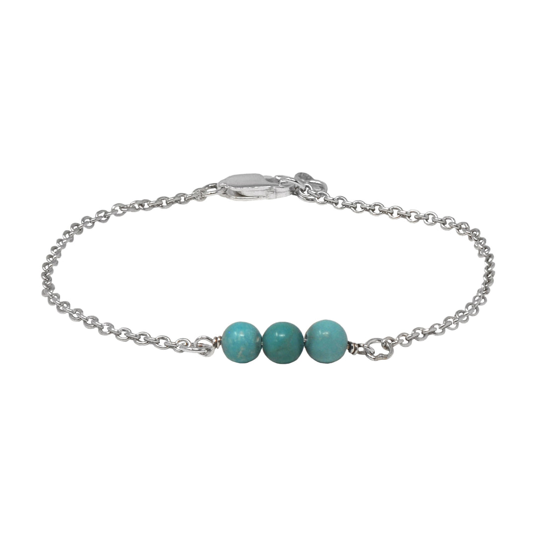 Turquoise Beads Chain Bracelet