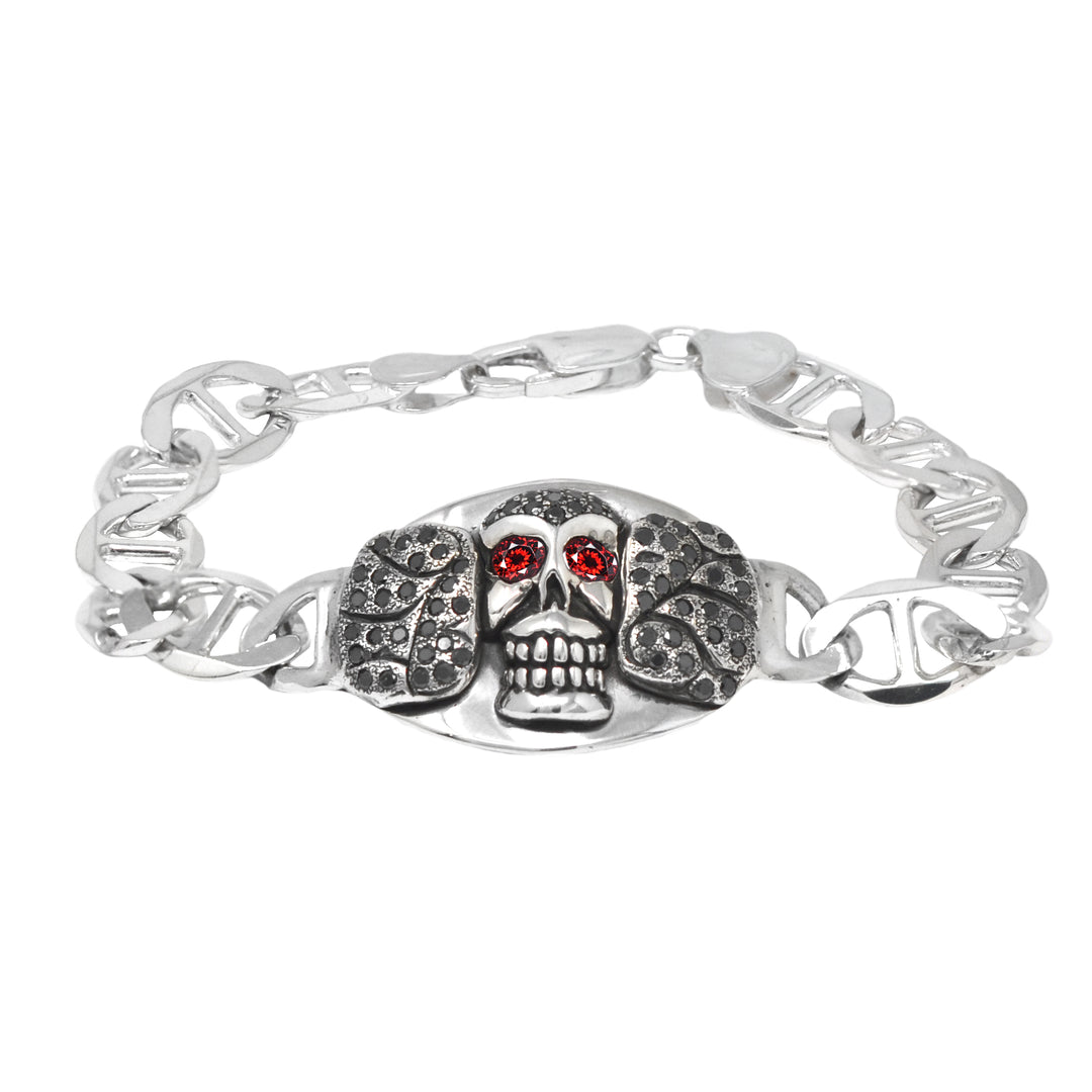Black Diamond Skull Bracelet