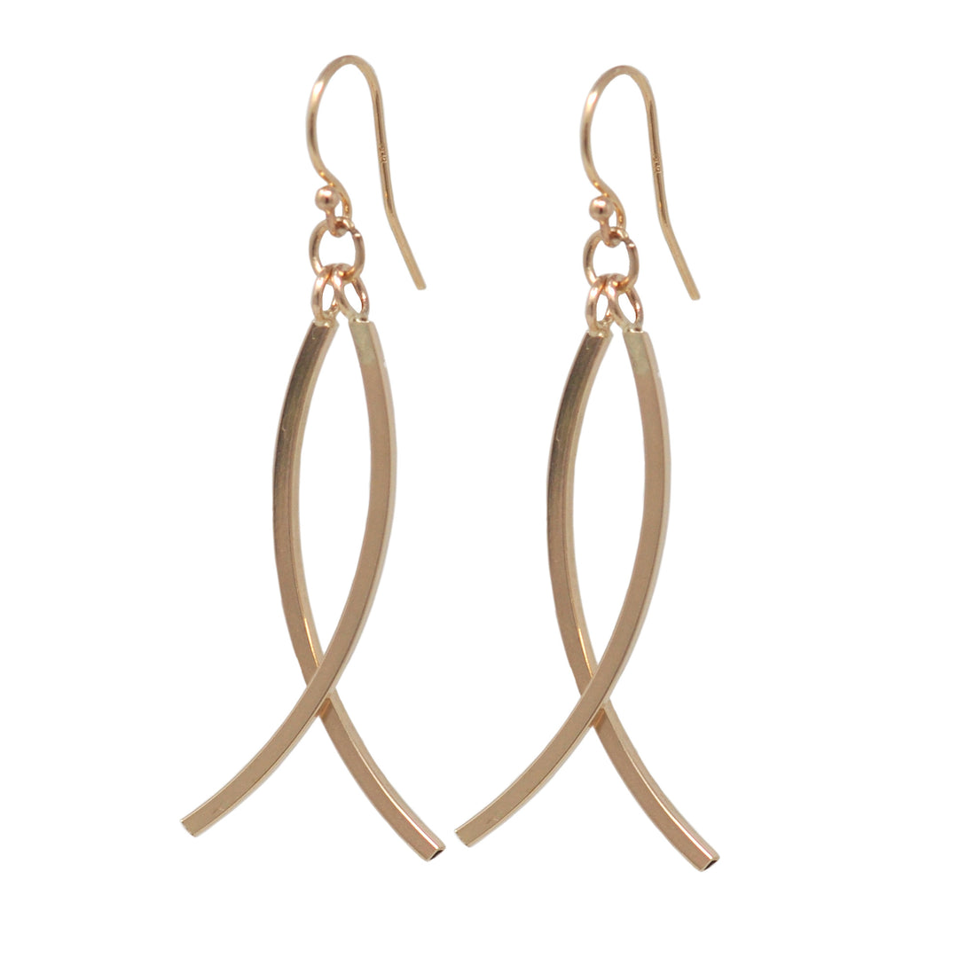 Curved Dangling Earrings