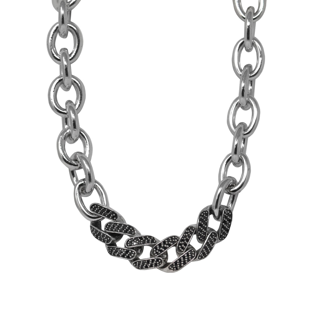 Black Diamond Link Necklace