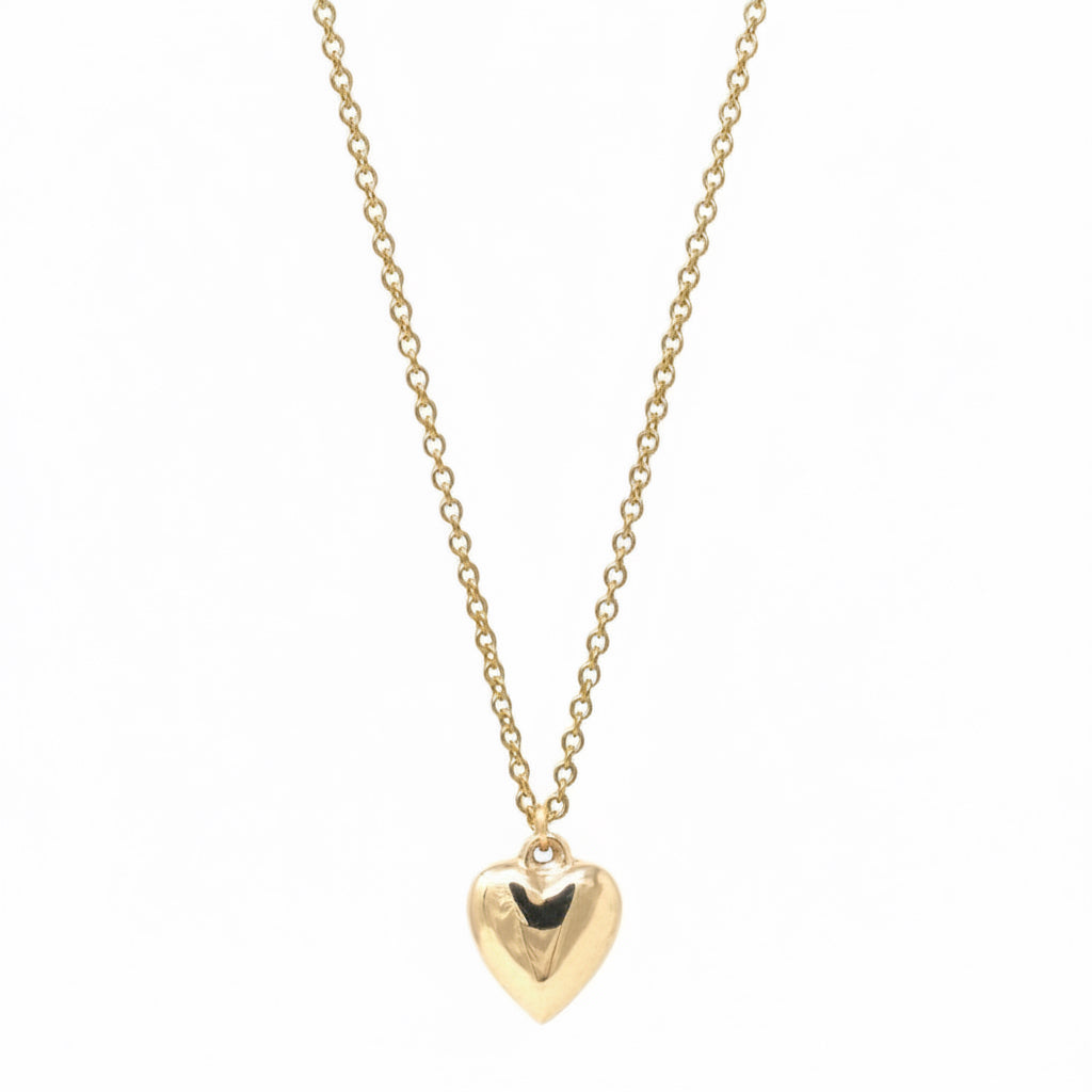 Mini Gold Heart Pendant Necklace