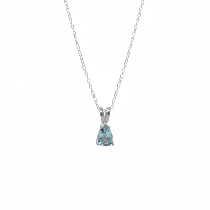 Pear-Shaped Gemstone Pendant Necklace
