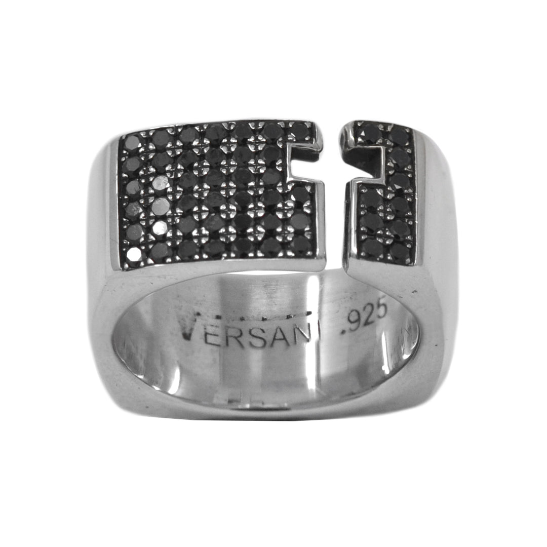 Black Diamond Cross Cutout Ring