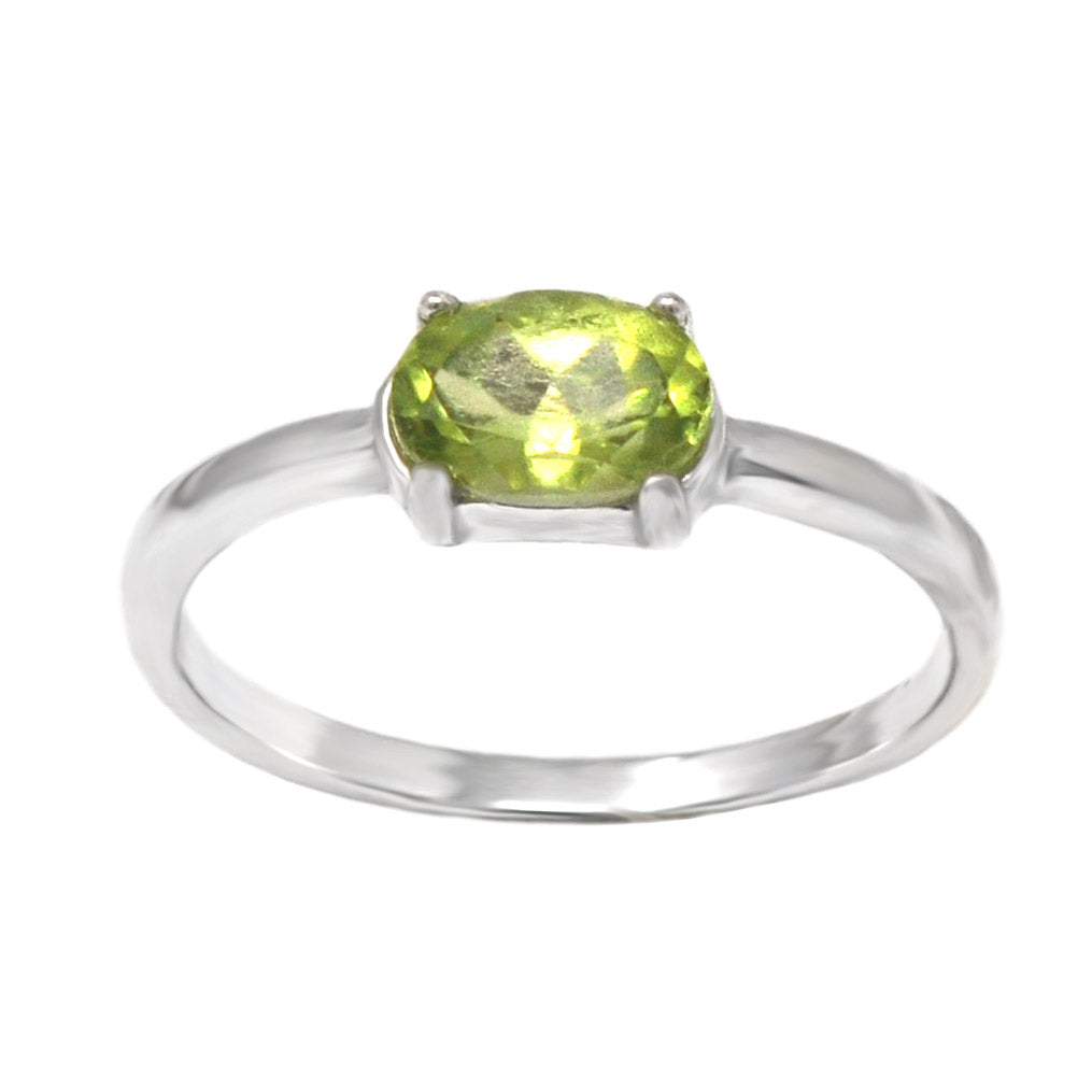 Landscape Oval Gemstone Ring