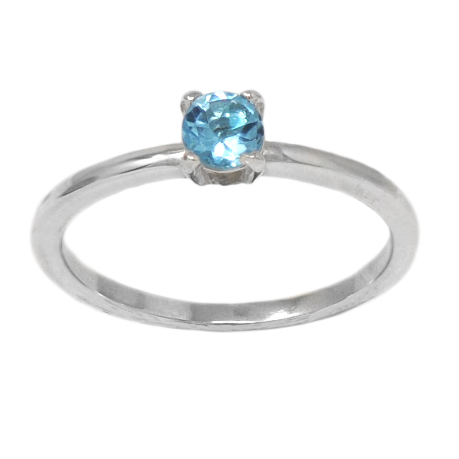 Mini Gemstone Solitaire Ring