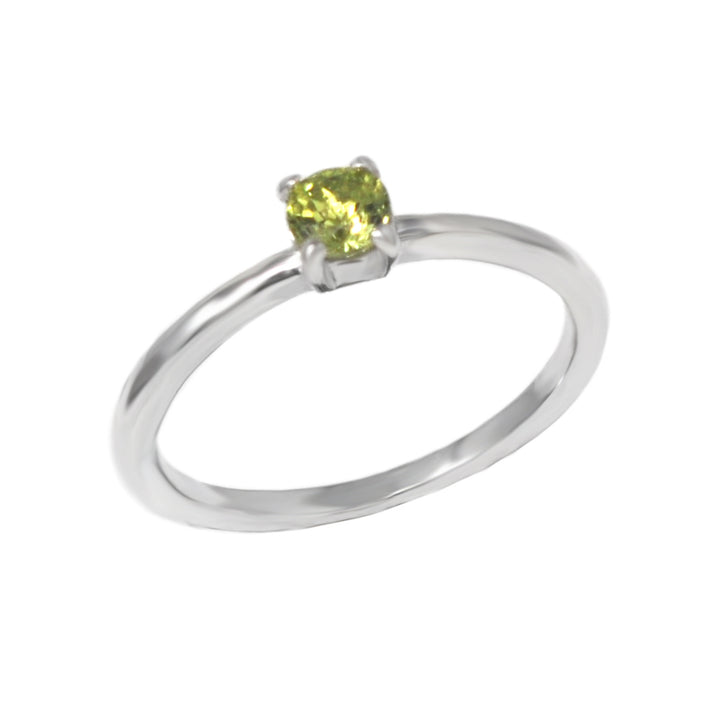 Mini Gemstone Solitaire Ring