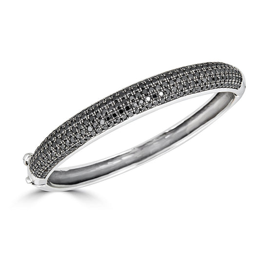 Pavé Black Diamond Bangle