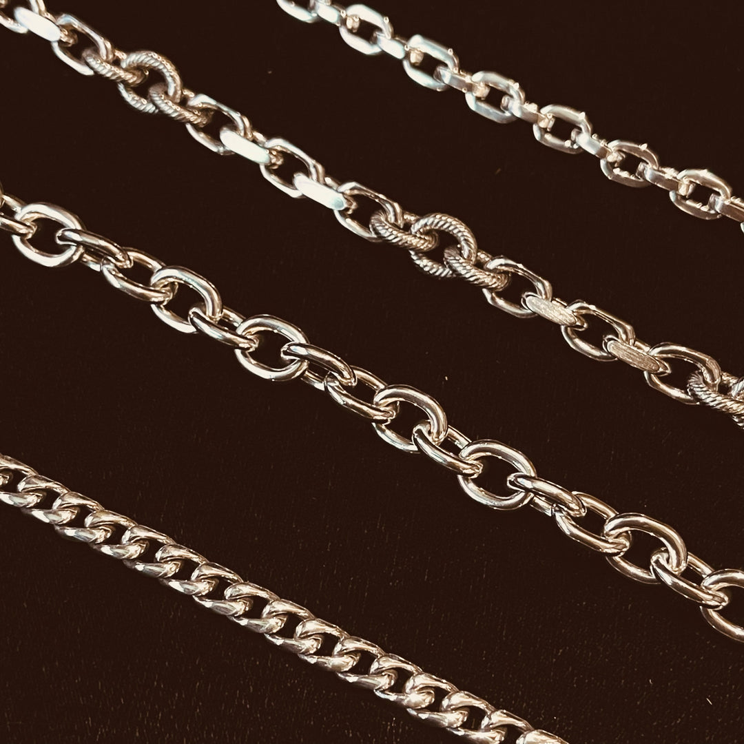 Thin Cuban Link Necklace – Versani - Main Image