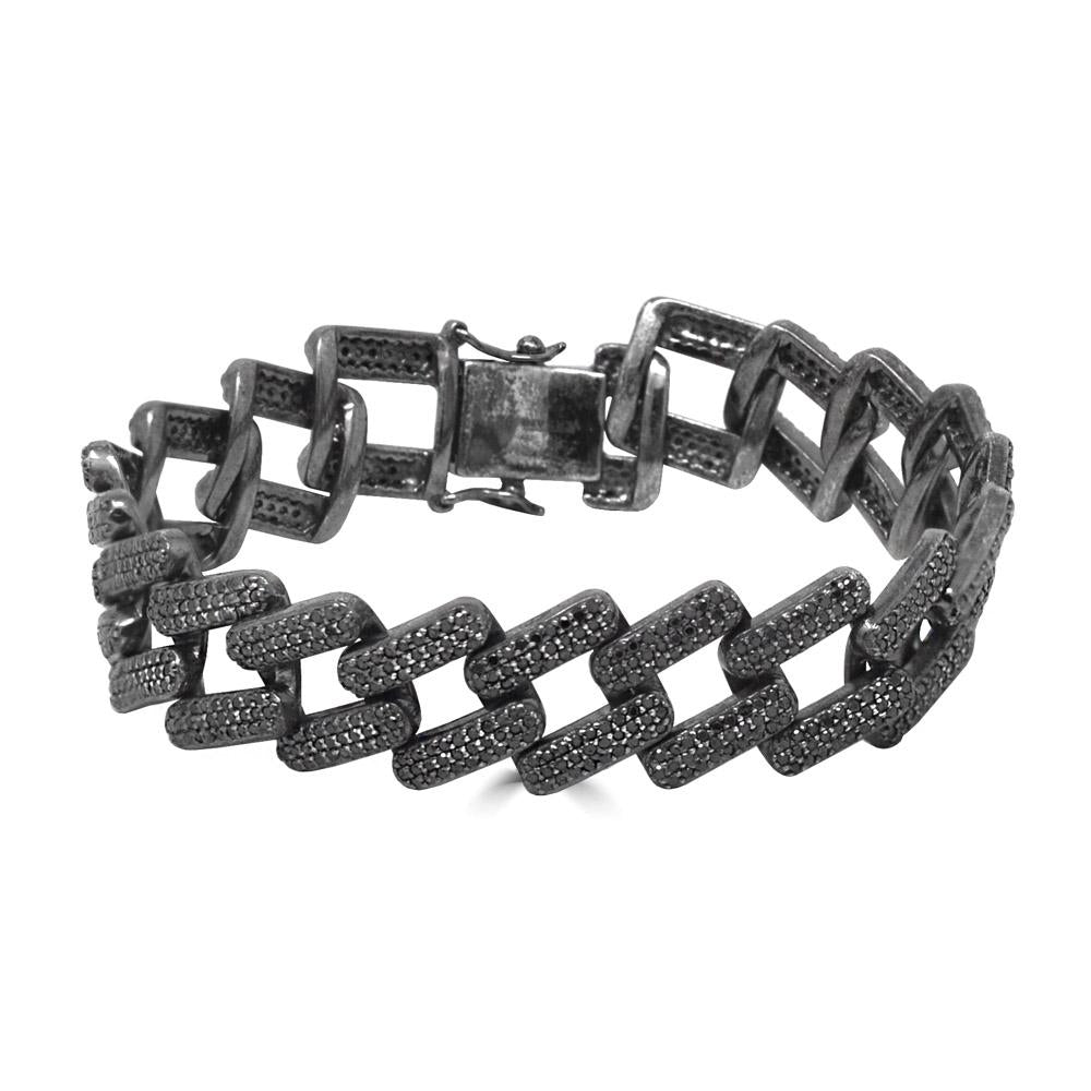 Black Diamond Link Bracelet