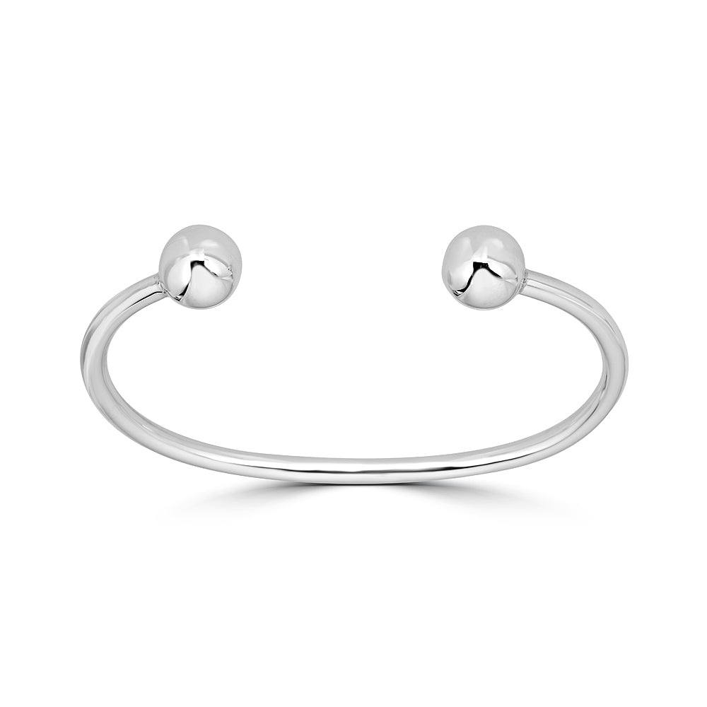 Thin Ball Cuff Bracelet