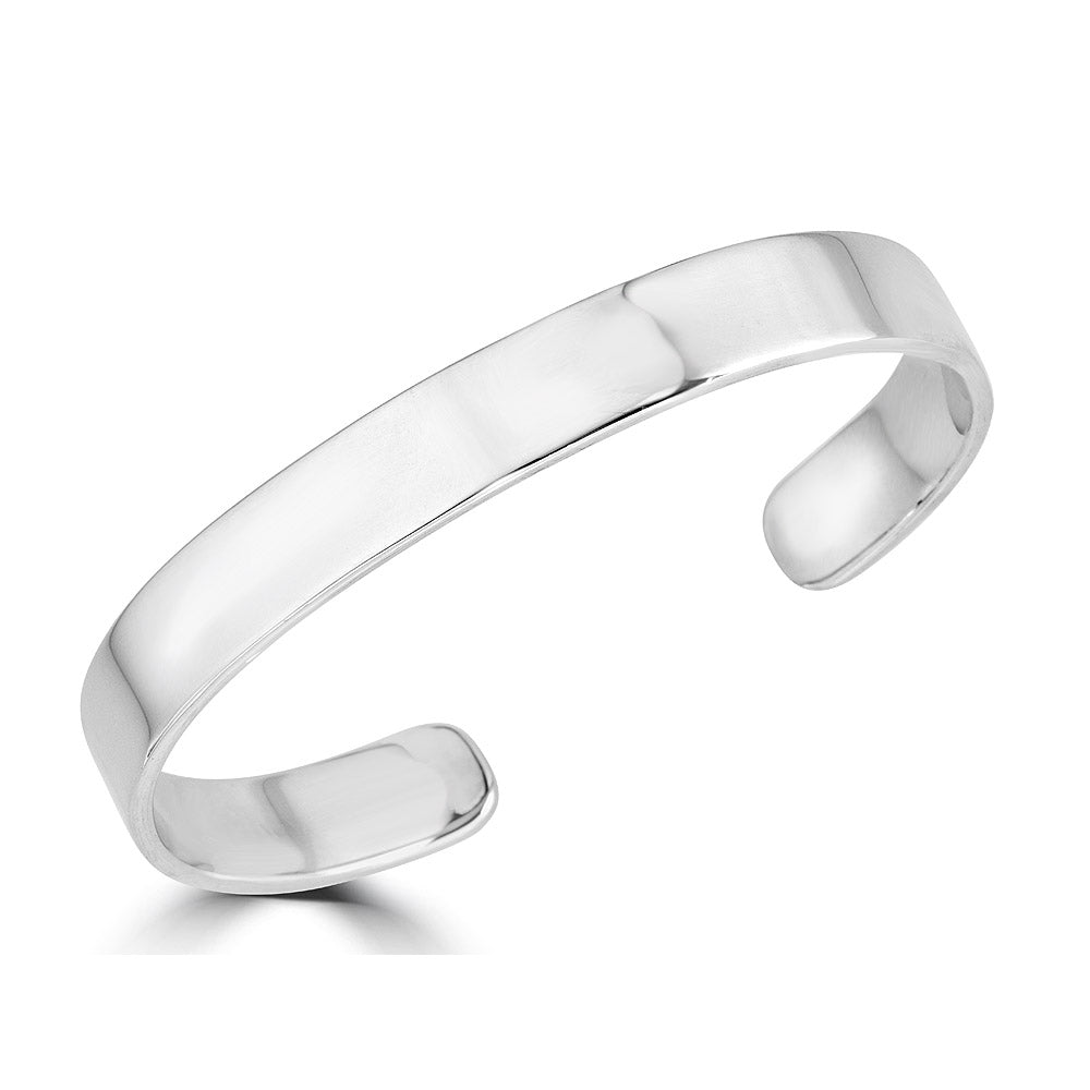 Thin Plain Cuff Bracelet