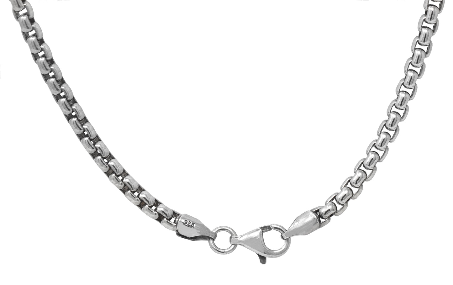 Large Round Box Chain Necklace, 3.5mm