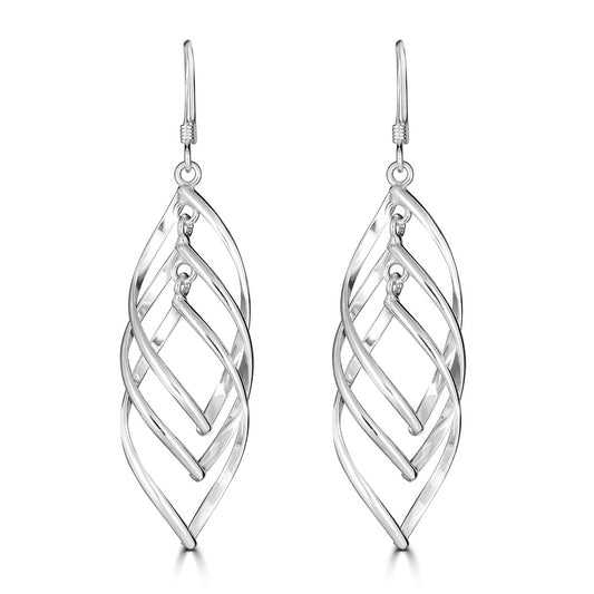 Three Tier Drop Earrings