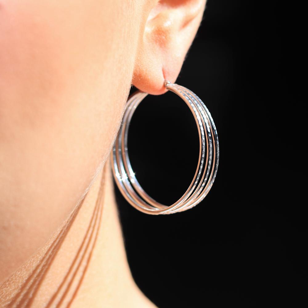 Triple Hoop Earrings