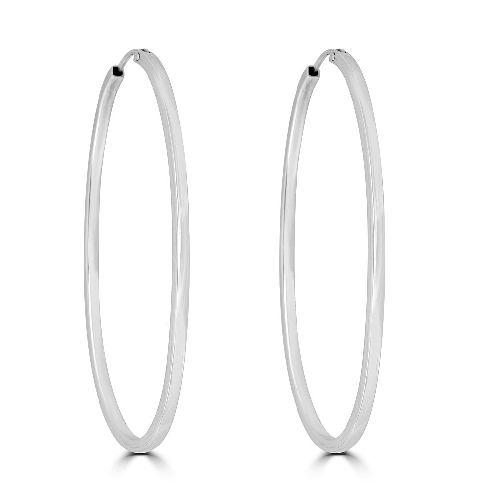 Large Oval Hoop Earrings