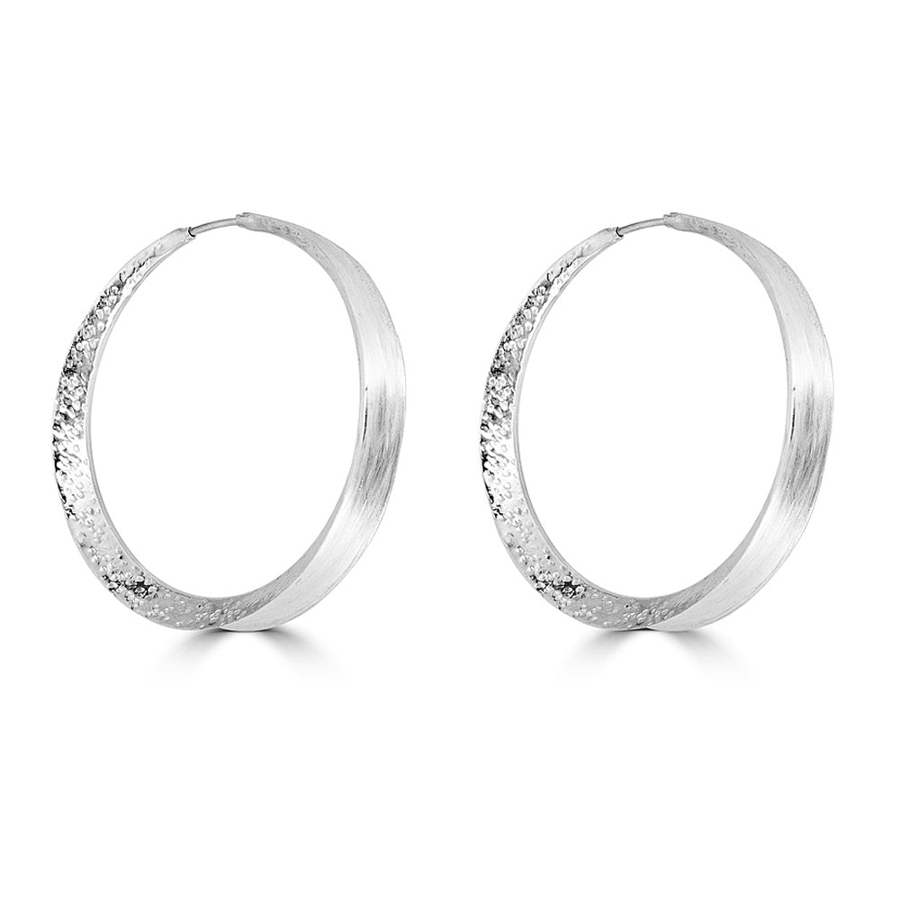 Hammered Hoop Earrings