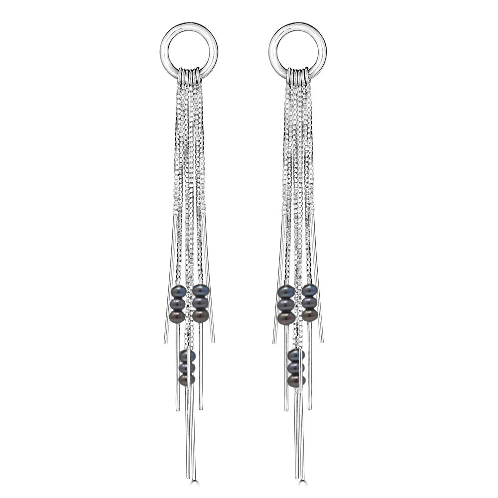 Pearl Tassel Earrings