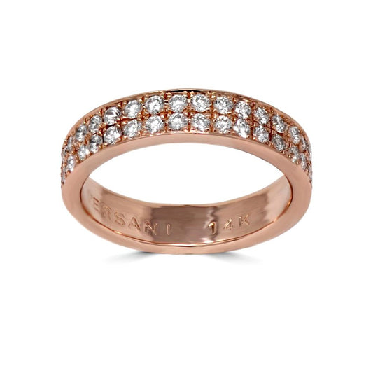 White Diamond Two Row Band