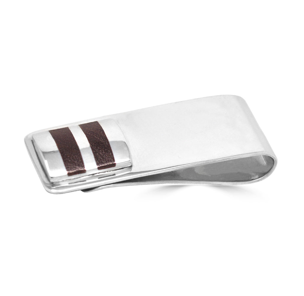 Wood Stripe Money Clip