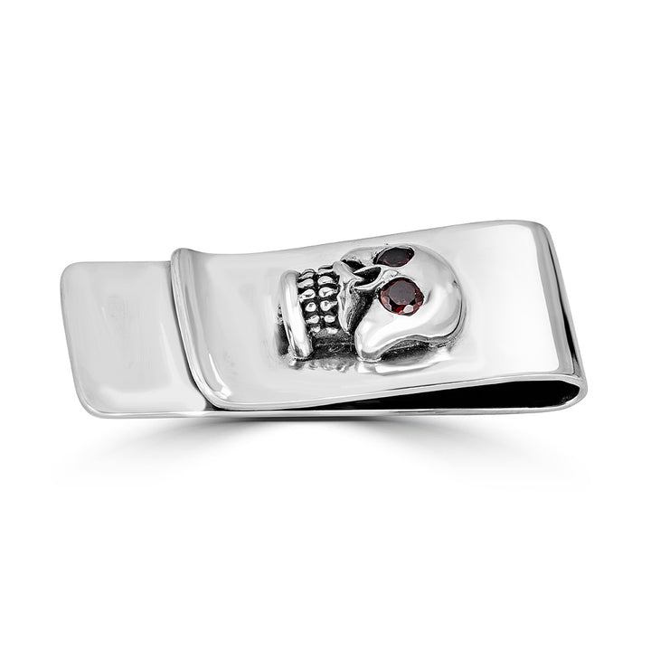 Skull Gem Eyes Money Clip