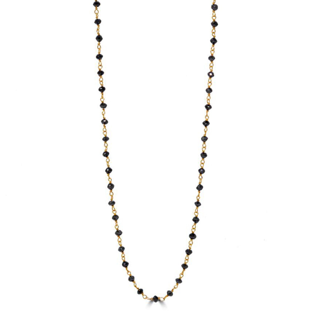 Black Diamond Beaded Necklace