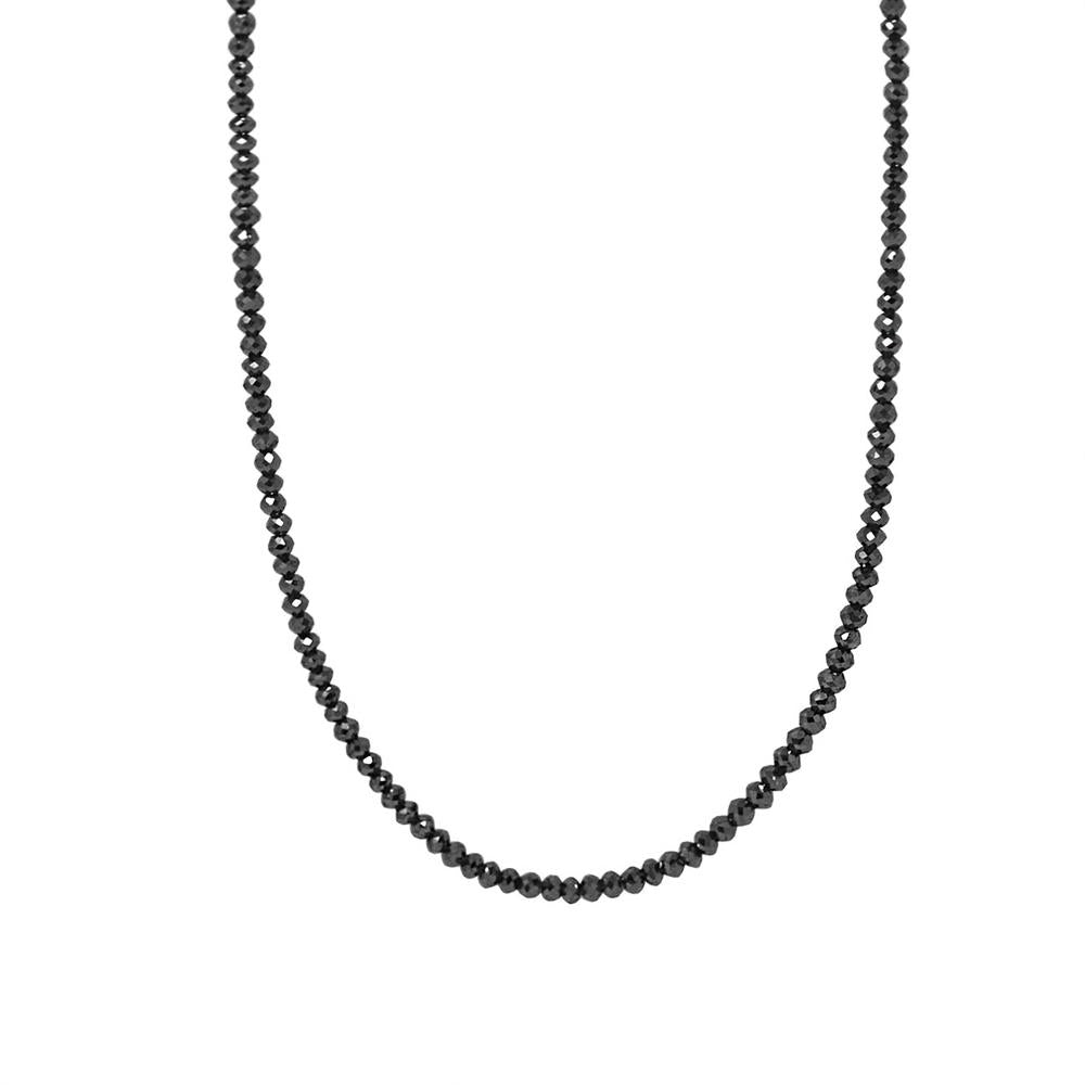 Black Diamond Bead Necklace