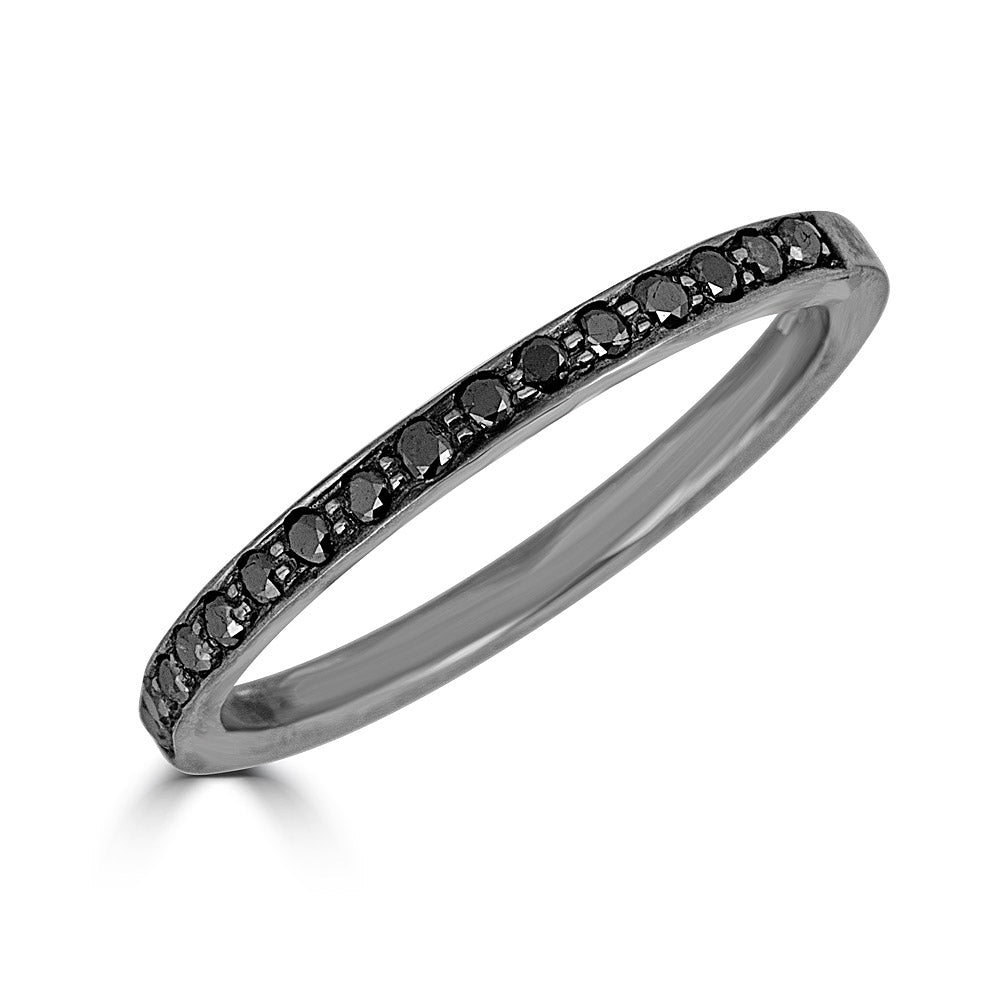 Black Diamond Half Eternity Band