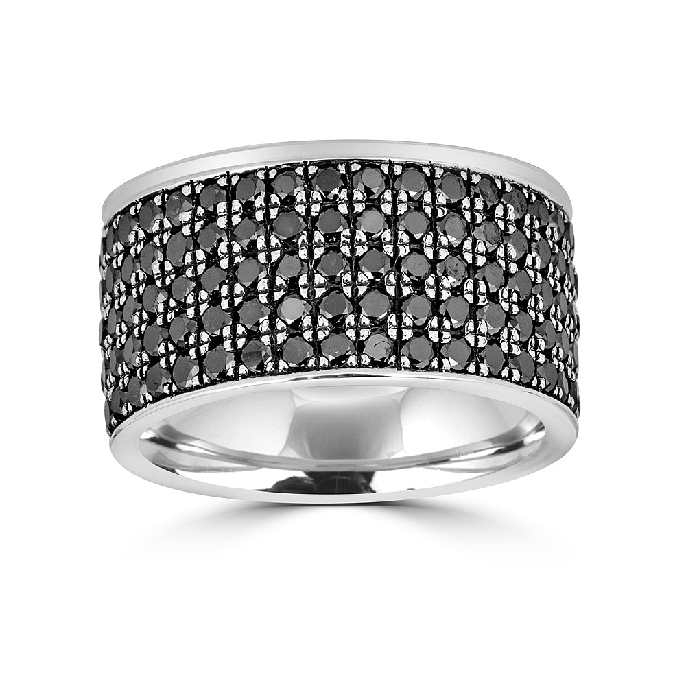 Black Diamond Five Row Eternity Band