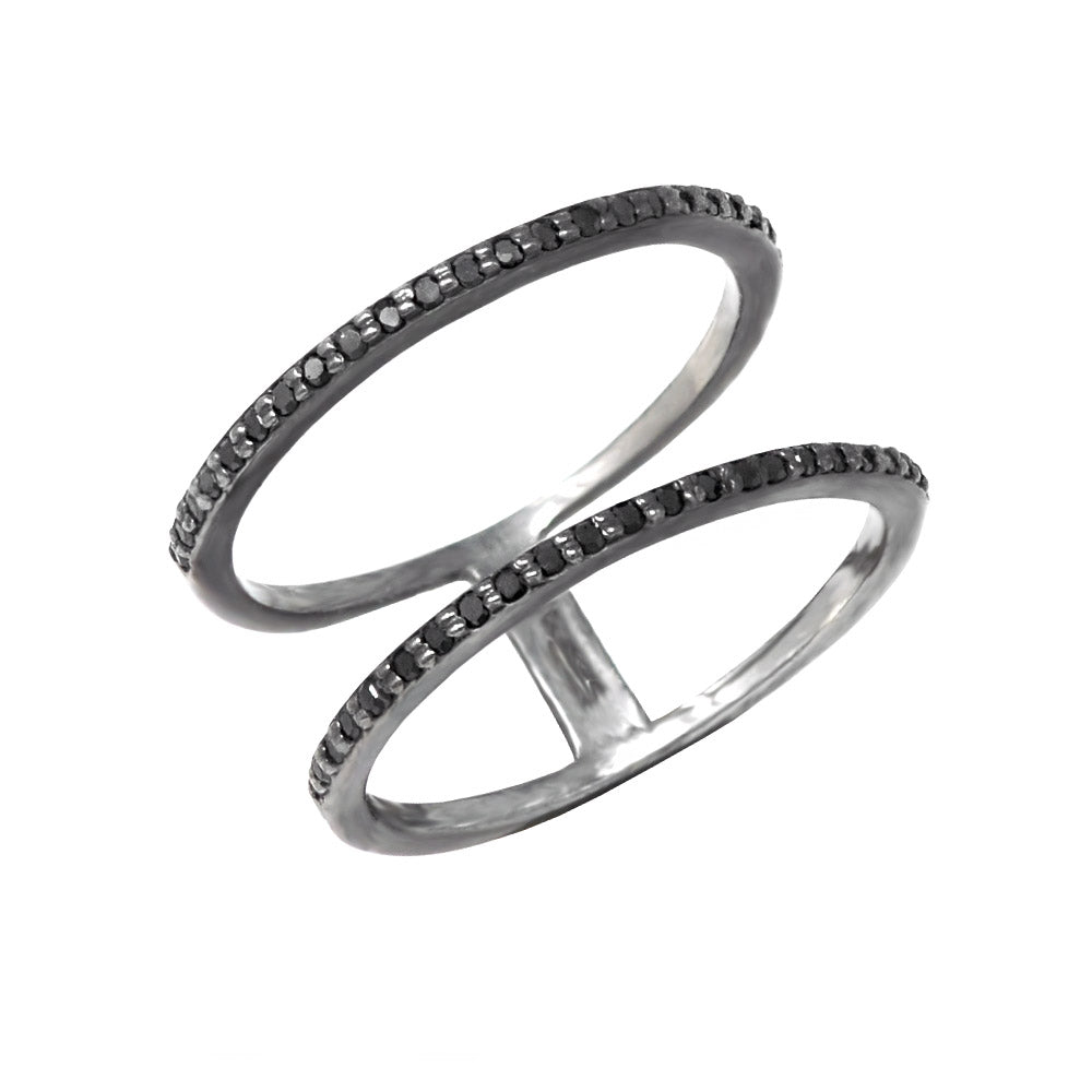Black Diamond Two-Row Split Ring