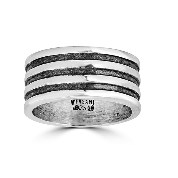 Three Row Oxidized Ring | Versani