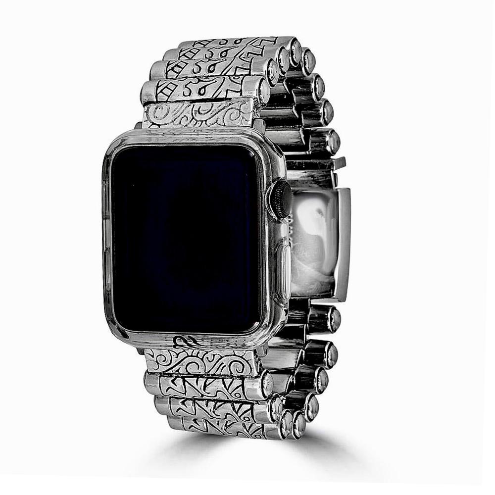 Sterling Silver Bullet Keydesign Apple Watch Band