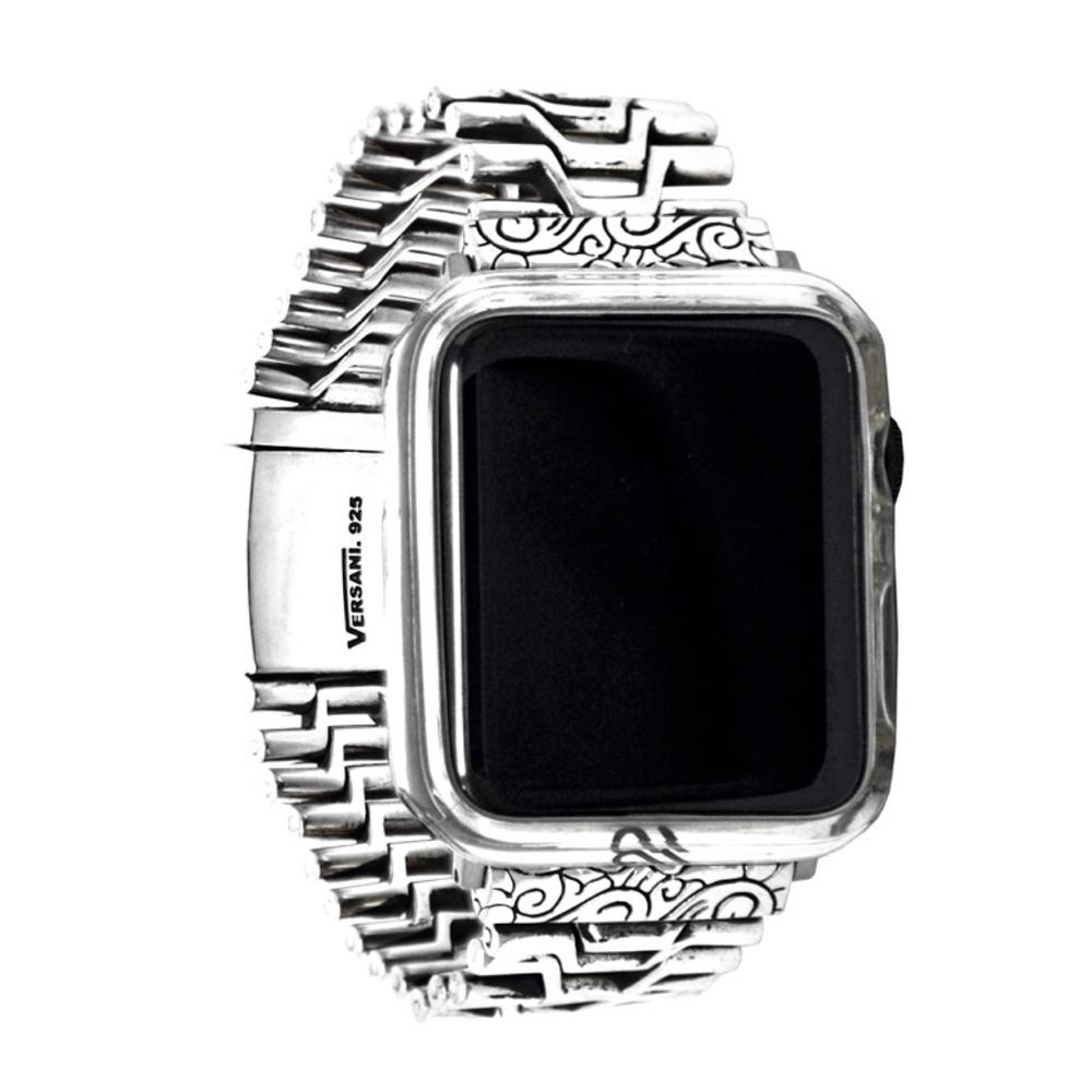 Sterling Silver V Apple Watch Band
