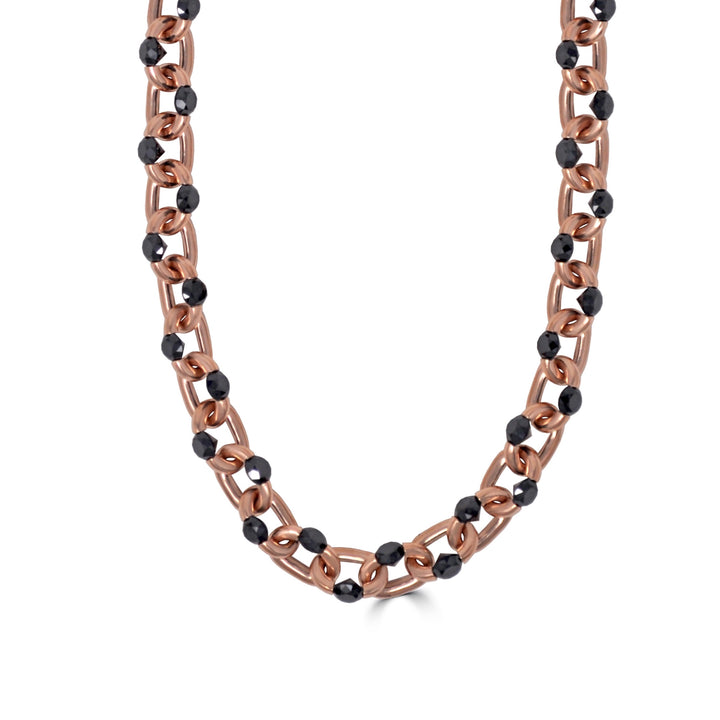 Large Rose Gold Tension Necklace